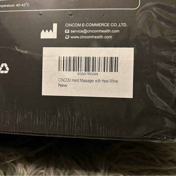 CINCOM Hand Massager Cordless Hand Massager w/Heat and Compression/White NIB - Picture 6 of 10